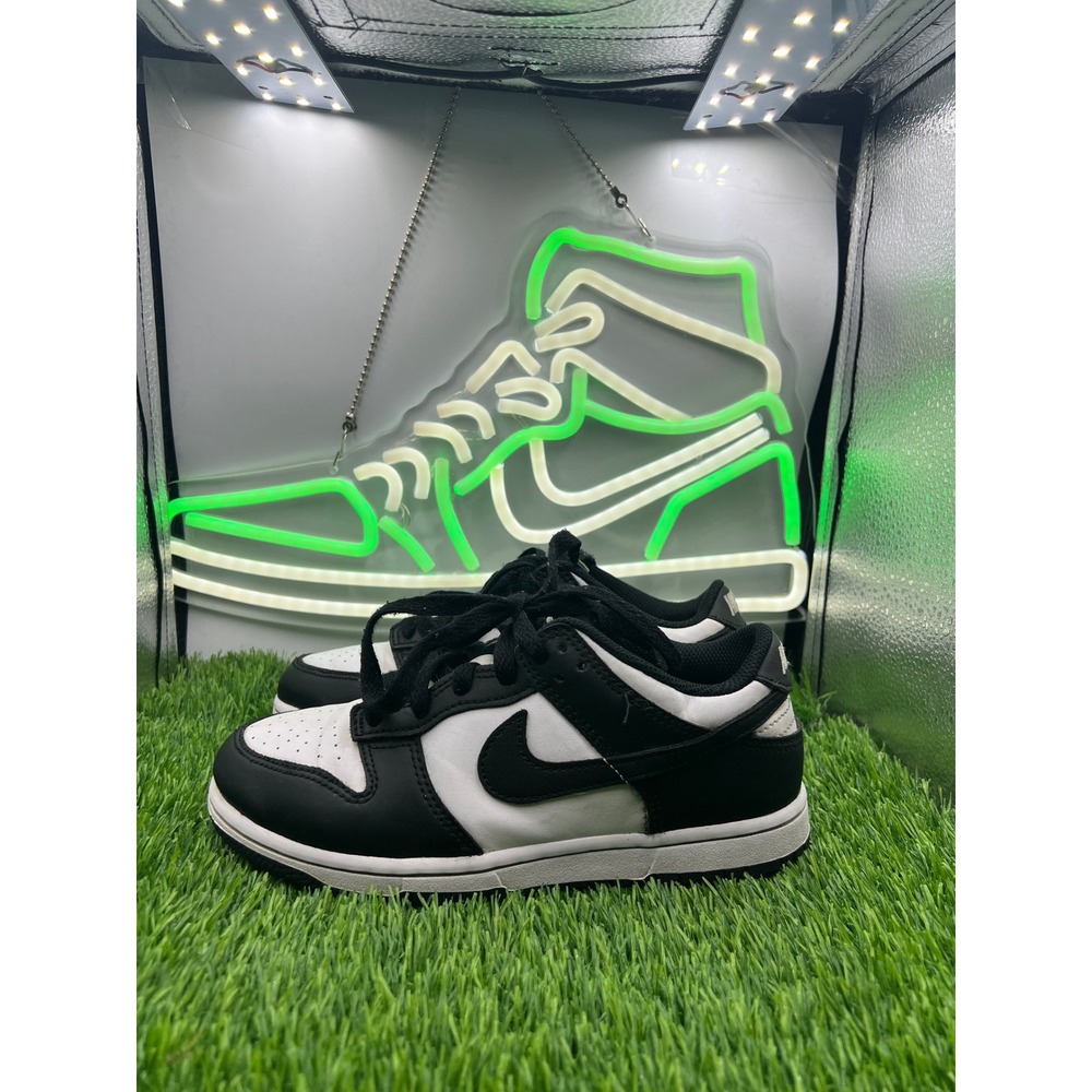 Nike Dunk Low Panda Black White Kids Sneakers CW1588-100 Size 2.5Y
